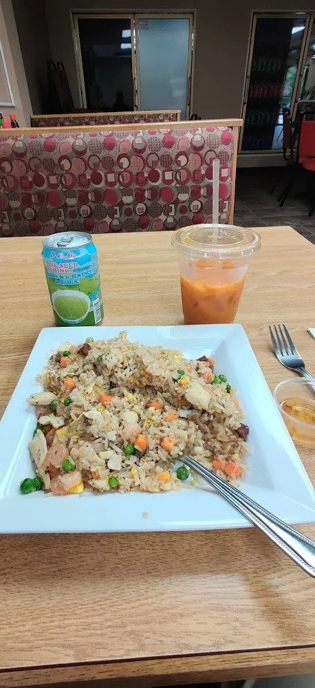 House Fried Rice and Chai Tea